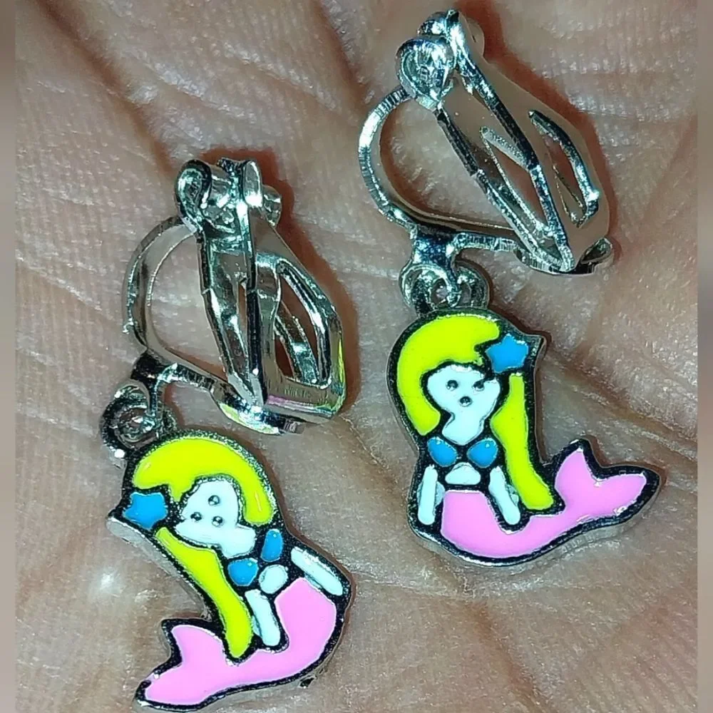 Super cute kid's fashion clip-on earrings